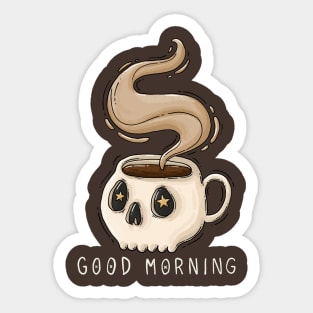 Good Morning Coffee Sticker